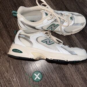 Rare New Balance 530 marsh green and cream